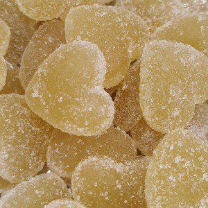 Vegan – Banana Taffy Heart Gummies ( Bulk )